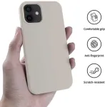 "Soft Silicone Case iPhone 15" Grey