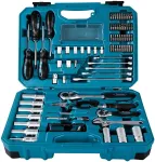 Makita Tool set E-08458, 1/2, 1/4 and 3/8 (blue, 87 pieces, with 2 rev