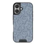 Mystique - iPhone 16 Plus Case, Elite Dark (MagSafe) / Silver