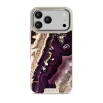 Purple Skies - Marble iPhone 17 Pro Max Case, Elite Light (MagSafe) / Silver