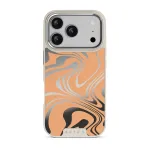 High Vibrations - Color Swirl iPhone 17 Pro Case, Elite Mirror Light (MagSafe) / Silver