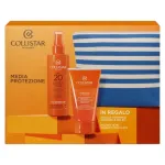 Set Collistar: Collistar, Moisturizing, Sunscreen Milk, SPF20, 200 ml *Tester + Collistar, After-Sun Shampoo, Moisturizing, For Hair & Body, 400 ml *Tester + Collistar, Travel Bag, GWP Textile Travel Bag
