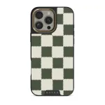 Retro Grid - iPhone 16 Pro Max Case, Elite Dark (MagSafe) / Gold