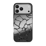 Void - iPhone 17 Pro Max Case, Elite Mirror Dark (MagSafe) / Silver