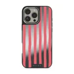 Pomegranate - iPhone 16 Pro Case, Elite Mirror Dark (MagSafe) / Silver