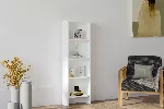 Raamaturiiul, Hanah Home, valge, 40 x 150 x 19,6, cm