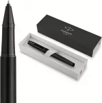 Parker IM Achromatic must pastapliiats, kinkekarbis