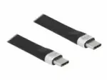 "Delock USB 10 Gbps FPC Flachbandkabel USB Type-C&trade; zu USB Type-C&trade; 13,5 cm PD 3 A E-Marker"