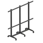 EDBAK Floor stand | TRV400.006 Videoconferencing trolley for Samsung | Height adjustment | 130 " | Maximum weight (capacity) 200 kg | Black