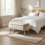 Tumba, Hanah Home, beež, 90 x 46 x 35