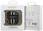 4G Printed Stripes Charm Cover for Apple AirPods 1/ 2 Black