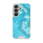 Ocean Waves - Blue Samsung Galaxy S25 Case, Elite Light (Magnetic) / Silver