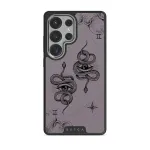 Gemini - Samsung Galaxy S25 Ultra Case, Elite Dark (Magnetic) / Silver / Purple