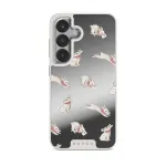 Late Again - Samsung Galaxy S25 Case, Elite Mirror Light (Magnetic) / Silver
