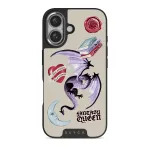 Plot Twister - iPhone 16 Plus Case, Elite Dark (MagSafe) / Silver