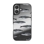 Del Mar - iPhone 16 Case, Elite Mirror Dark (MagSafe) / Silver