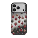 Sworn Hearts - iPhone 17 Pro Case, Elite Mirror Dark (MagSafe) / Silver