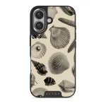 Shell Mosaic - iPhone 16 Plus Case, Elite Dark (MagSafe) / Silver