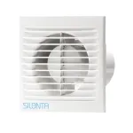 125 mm l&auml;bim&otilde;&otilde;duga vannitoa seina-aktsiaalventilaator n&ouml;&ouml;rl&uuml;litiga, valge