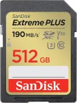 M&auml;lukaart &ndash; SanDisk Extreme Plus 512 GB SDXC UHS-I m&auml;lukaart