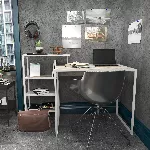 &Otilde;ppelaud, Hanah Home, valge, 133 x 76,8 x 60, cm