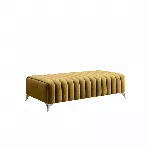 Pouf Laurence, kollane, kangas Nube 45