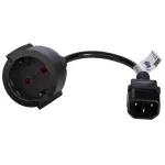 Akyga AK-PC-10A toitekaabel Must 0,15 m CEE7/4