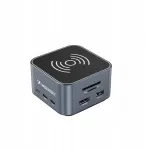 Wozinsky WHBC09Y8S 12in1 | traadita laadimine | alumiinium | 15 cm kaabel - hall