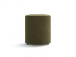 Velvet Pouf, "Dia", 1 Seat, 40x40x45, Green