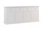 Kummut Gala Meble Lucca K4D4S, valge Opal / Craft tamm