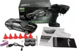 &bdquo;Amewi Drift Muscle Car&ldquo; 4WD 1:20 RTR, must, koos kaitseraamiga kere all