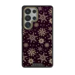 Sleeping Beauty - Snowflakes Samsung Galaxy S25 Ultra Case, Elite Dark (Magnetic) / Gold