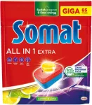 &bdquo;Somat&ldquo; n&otilde;udepesumasina tabletid &bdquo;SOMAT All in 1 Extra Lemon&ldquo;, 85 tk.