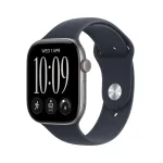 Nutikell Apple Watch Series 12 GPS + Cellular 46mm Space Grey Aluminium Case with Navy Blue Sport Band - S/M MJG64ET/A