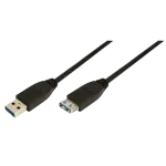 Logilink 1 m USB A &ndash; USB A 3.0 F/M USB A, USB A, 1", must