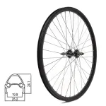 Tagaratas J19SB 26" // V-Brake piduritele, 36H, kruvitav hammasplokk, mutrid, naelutatud, kahekordne, alumiiniumist