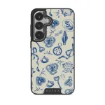Tea Party - Samsung Galaxy S25 Case, Elite Dark (Magnetic) / Silver