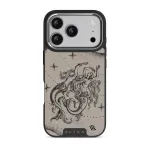 Virgo - iPhone 17 Pro Case, Elite Dark (MagSafe) / Silver / Nude