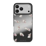 Late Again - iPhone 17 Pro Max Case, Elite Mirror Dark (MagSafe) / Silver