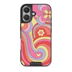 Roller Disco - iPhone 16 Case, Elite Dark (MagSafe) / Silver