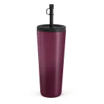 Dark Cherry - Travel Mug, 700 ml / Straw