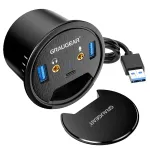 "GRAUGEAR USB 3.0 Tisch Hub mit Audio- und Mikrofonanschluss"