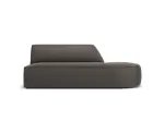Velvet Right Modular Sofa, "Siena", 2 Seats, 181x93x69 Made in Europe