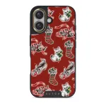 Merry Kitty - iPhone 16 Case, Elite Dark (MagSafe) / Gold