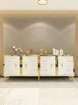 Konsool, Hanah Home, safiirtamm valge kuldne, 180 x 75 x 32