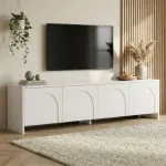 TV-alus, Hanah Home, valge, 180 x 45 x 32