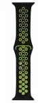 Sport Silicone Apple Watch 42/44/45/49mm Black/Lime
