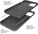 "Soft Silicone Case iPhone 13 Pro" Grey