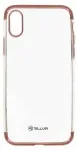 "Silicone Electroplated Back Case iPhone X/XS" Rose Gold
