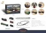 Retro railway with Smoke, Sound and Lights 216x113 cm